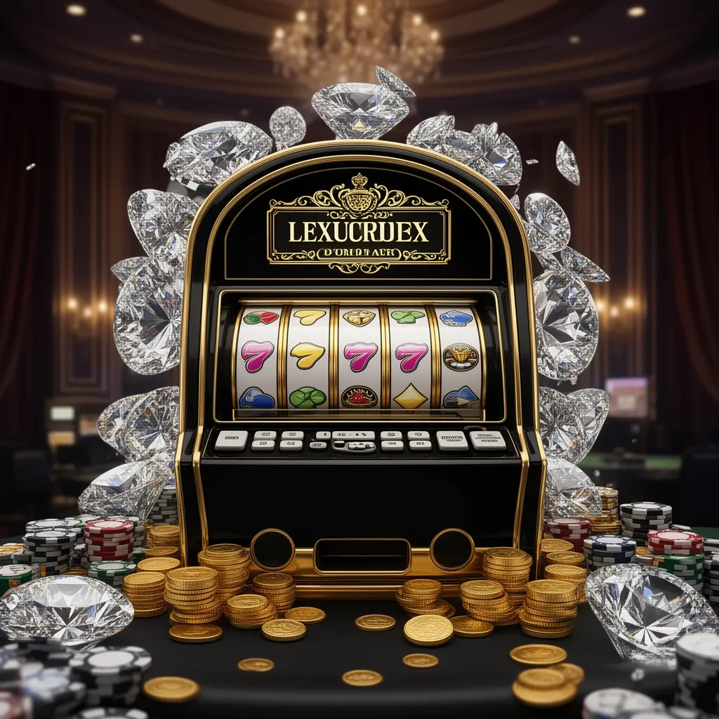 Classic black and gold slot machine with triple lucky sevens and flying coins highlighting the premium slot experience at 57DB casino in Bangladesh
